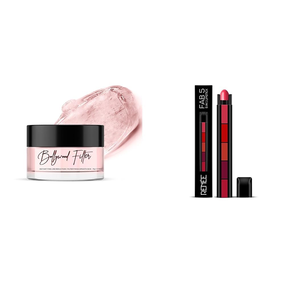 

RENEE Bollywood Filter Face Primer 15gm and RENEE Fab 5 5-in-1 Lipstick 7.5gm