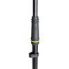 Gravity Microphone Stand, Short Boom, Two-Stage Boom, Round Base, Black, GMS2222B
