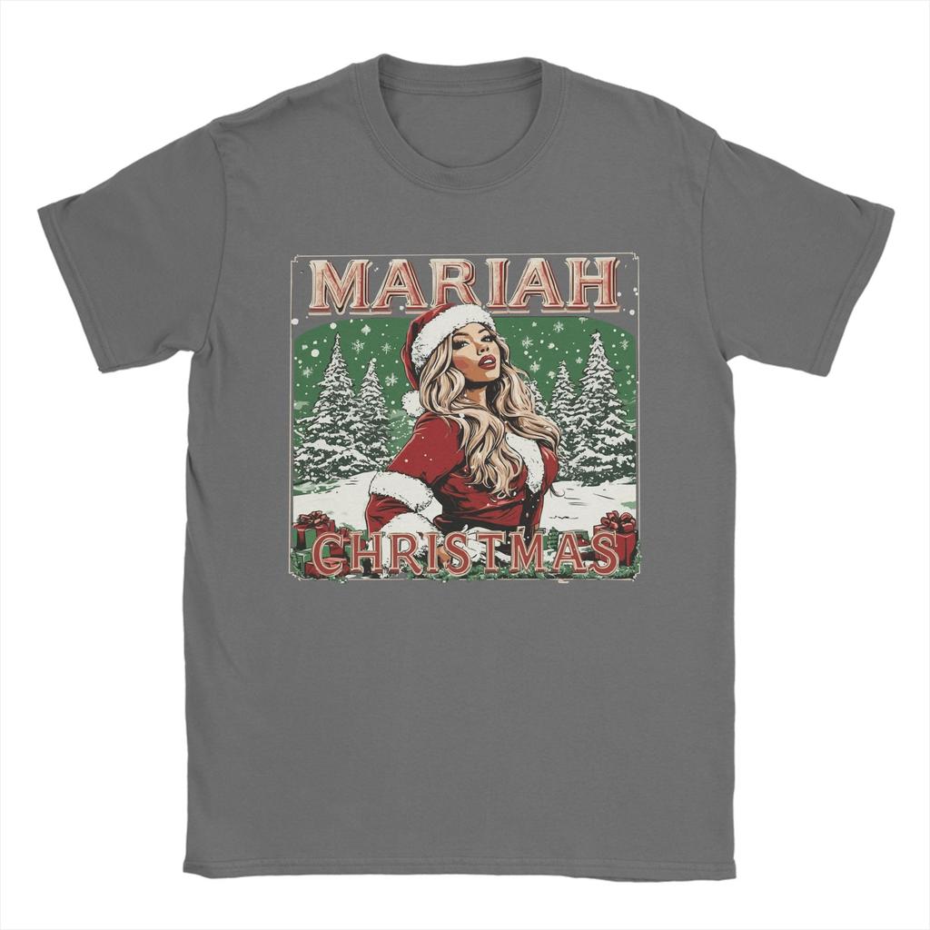 Men Mariah Carey 2025 Christmas T-Shirts  Cotton Top Tees Summer Y2K Casual Short Sleeve T-Shirt O-Neck Harajuku Tshirt Big Size