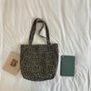 Borsa Tote Stampa Leopardo Grande Capacità Borsa a Spalla Casual Borsa a Mano Quotidiana per Donne