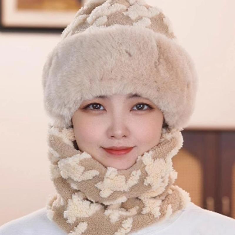 

Hat cycling, fleece, outdoor thickened warm bag head, winter scarf, mask integrated ear protection and windproof