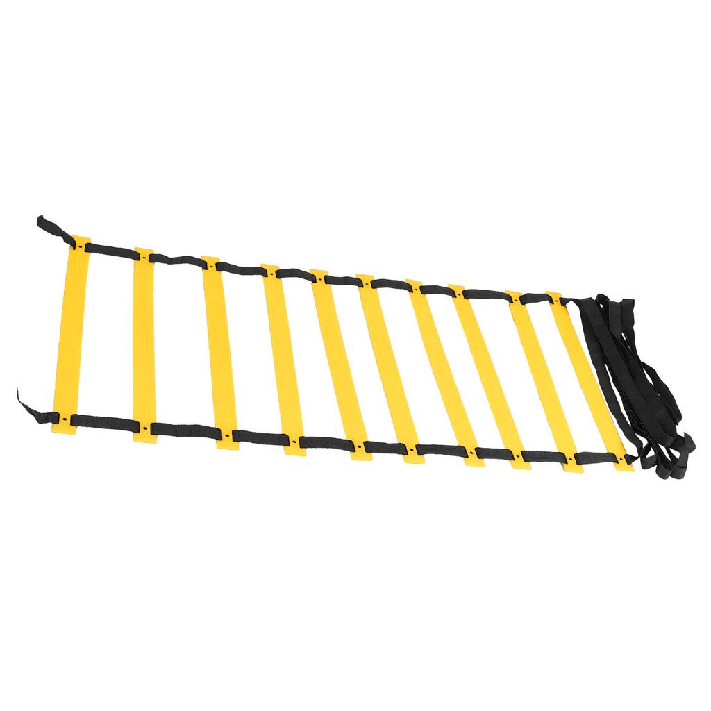 Polypropylene Training Agility Speed Ladder Stairs Footwork for Soccer Fitness AccessoryBlack Rope