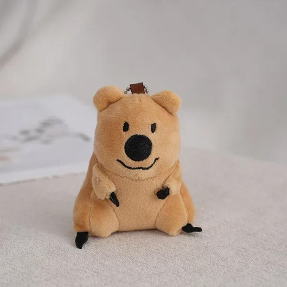 Peluche Animal Mignonne 10cm Poupée Coiffe Cape Poupée Porte-clés Jouet Fait Main Pour Décoration de Noël Comme Cadeau Pour Enfants