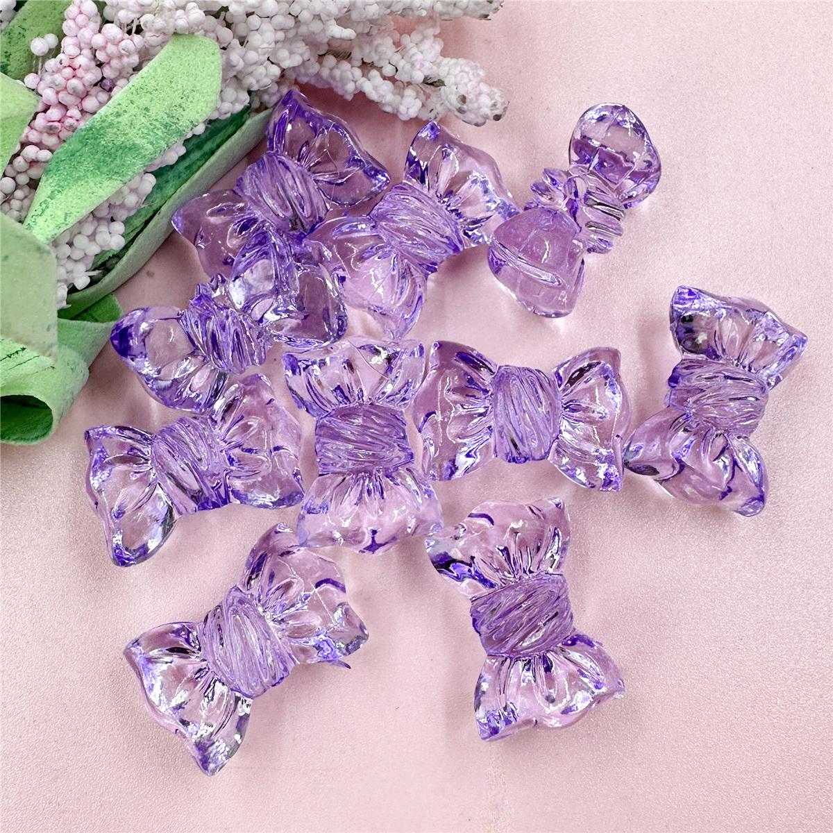 

Прозрачные аксессуары ручной работы, 10 шт., материал для изготовления бусин, сделай сам, цепочка для телефона, акриловые кристаллы, конфеты, ручная работа, 16*24,2 мм, модные ювелирные изделия фиолетовый