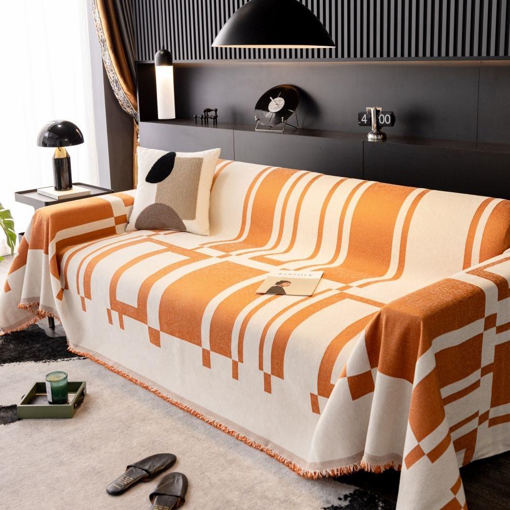 

Летний трехместный диван-одеяло, одноместный чехол для дивана из шенилла, пылезащитный чехол от царапин, тканевый диван-одеяло, коврик 180x130