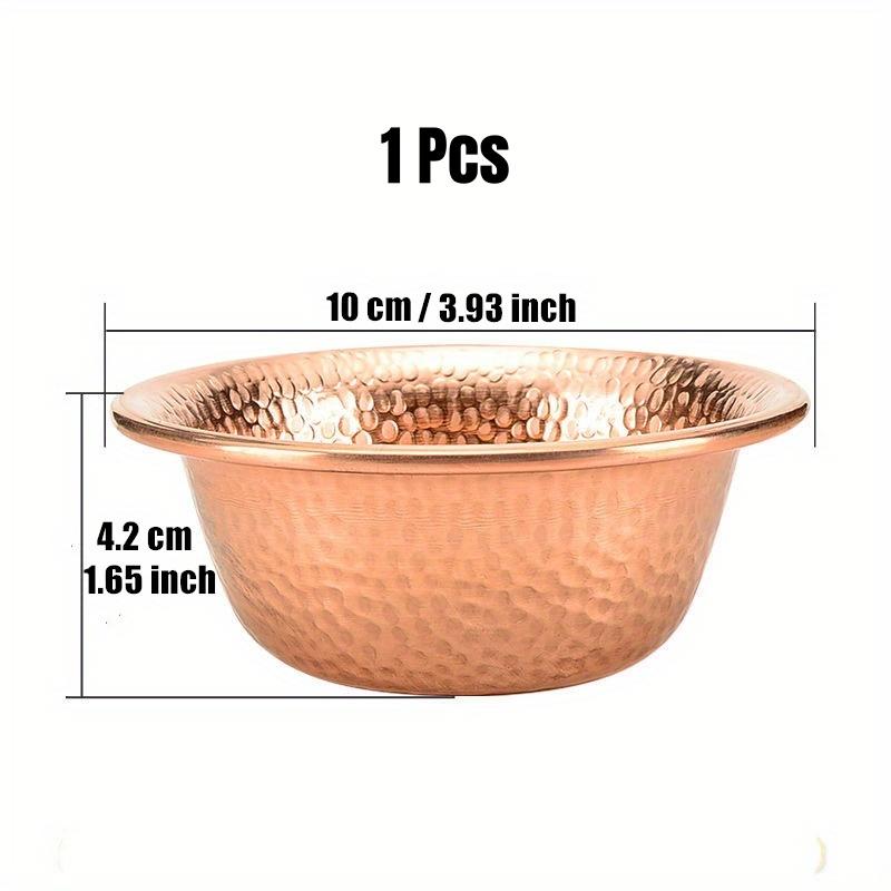 1Pcs,Relief Pure Copper Drinking Bowl Pure Brass Small Auspicious Holy Water Cup Buddhist 11cm Bowl Home's Gift Decorative
