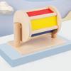 Montessori Infant Wooden Toys Toddler Color Rolling Drum Toy Kids Educational Sensory Toys Baby Birthday Gifts Aged 0-3 Years