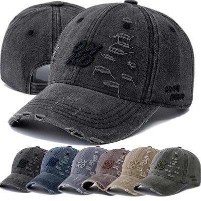 Nuovo berretto vintage in cotone lavato di alta qualità con ricamo a lettera OK-KO, berretto da baseball da uomo e da donna, cappelli da papà per sport all'aria aperta