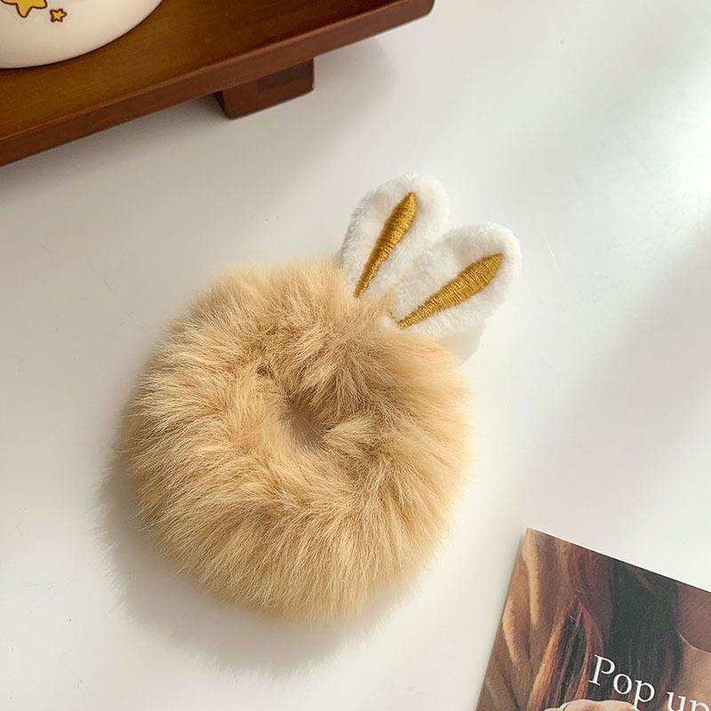 Plüsch-Hasenohren-Haarband – Weiches, waldinspiriertes Haar-Accessoire für Herbst & Winter