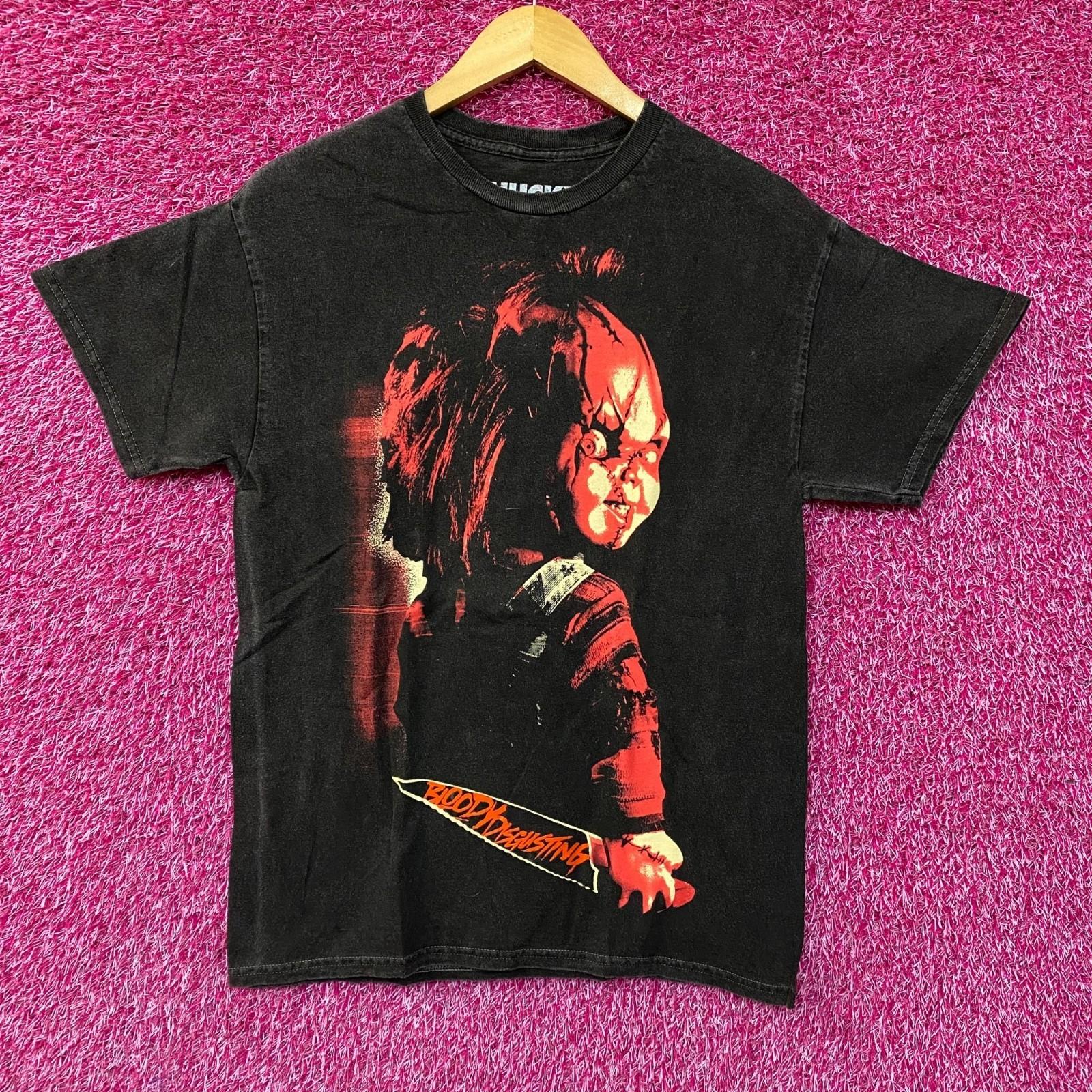 Bloody Disgusting Chucky A Maniac Every Grows Up To Fear 100% Cotton T-shirt Mens Tees Top 2XL