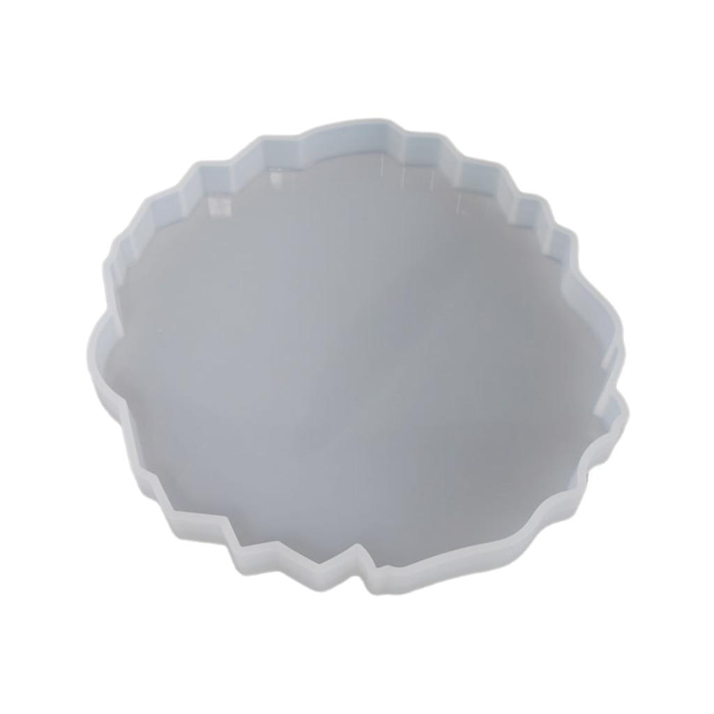 

Силиконовые ювелирные изделия, эпоксидная смола, литейная форма, декоративная подставка под стакан из хрустального агата, нерегулярная волнистая подставка для кружки 9