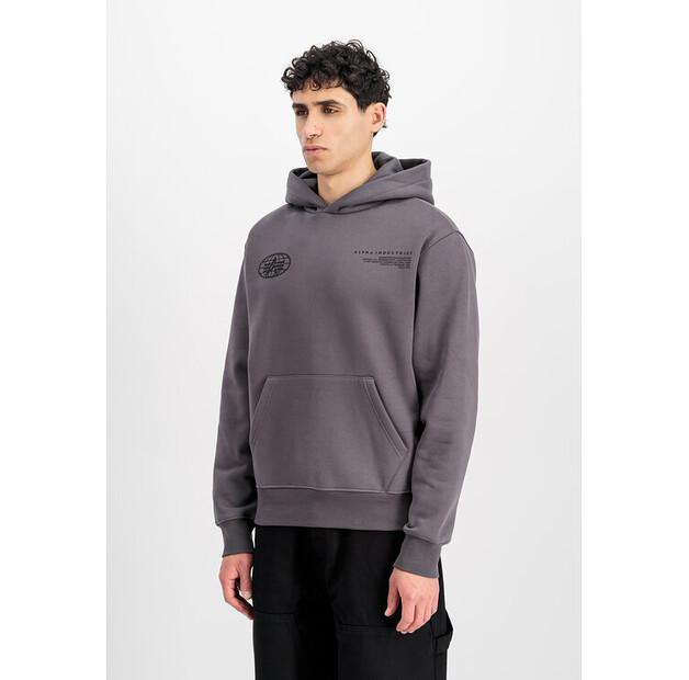 Худи Alpha Industries World Logo Backprint Hoodie