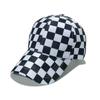 Fashion Hat Baseball Cap Women's Outdoor Sports Men's Sun Hat Checkerboard Cap Men's Sun Protection Sun Hat Spring Summer