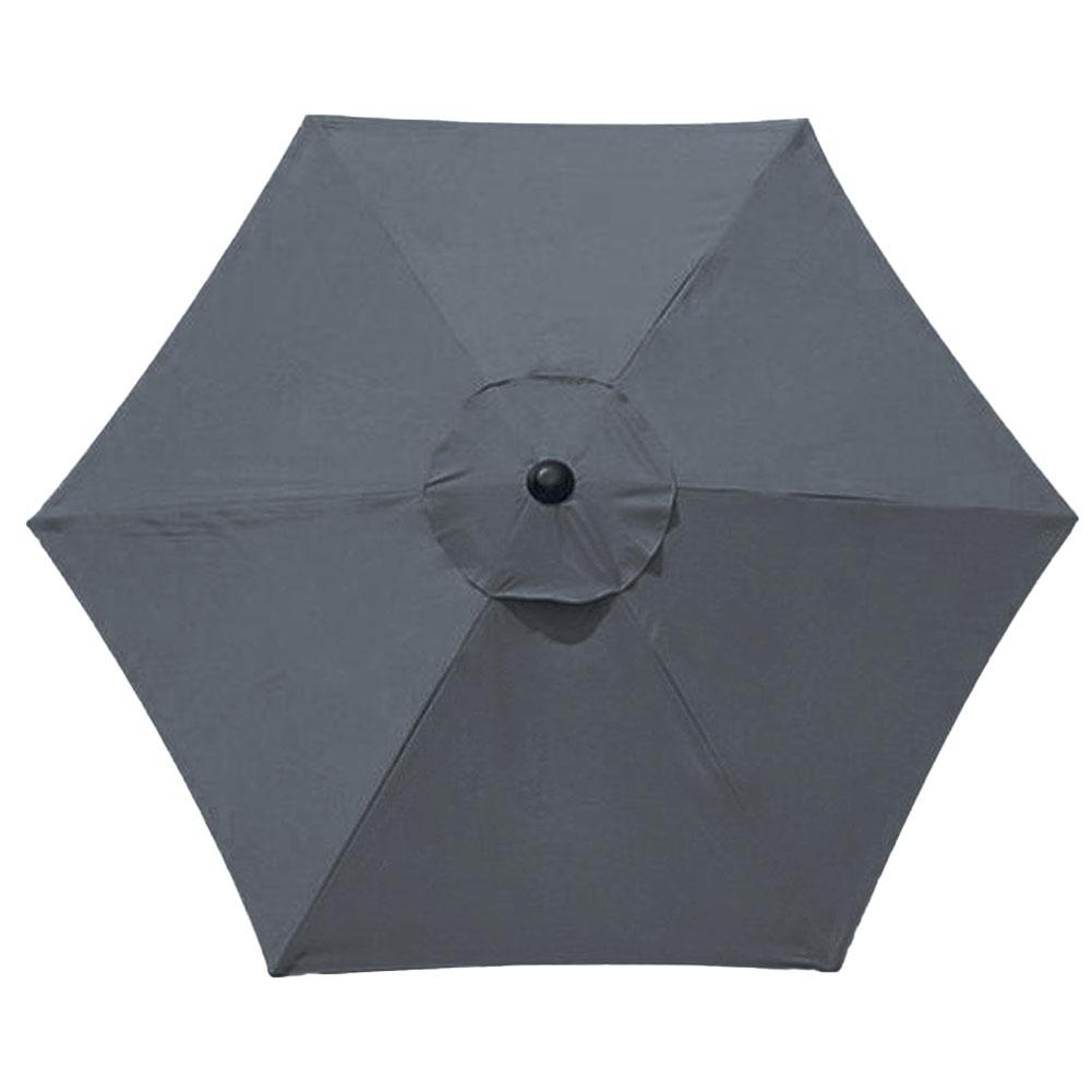 10 Ft 6 Ribs Patio Umbrella Replacement Canopy Waterproof Patio Umbrella Canopy Cover Multi-Function for Summer Beach