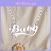Elegant Stainless Steel Baby Letter Necklace Forever Love Gift For Valentine's Day