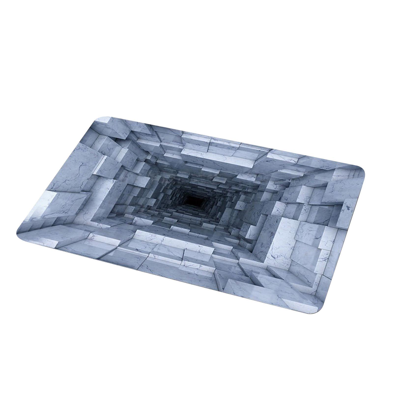 

40 * 60cm 3D Visual Effect Crystal Velvet Floor Mat For Entrance Foyer, Dirt Resistant And Easy To Maintain Door Mat One Size