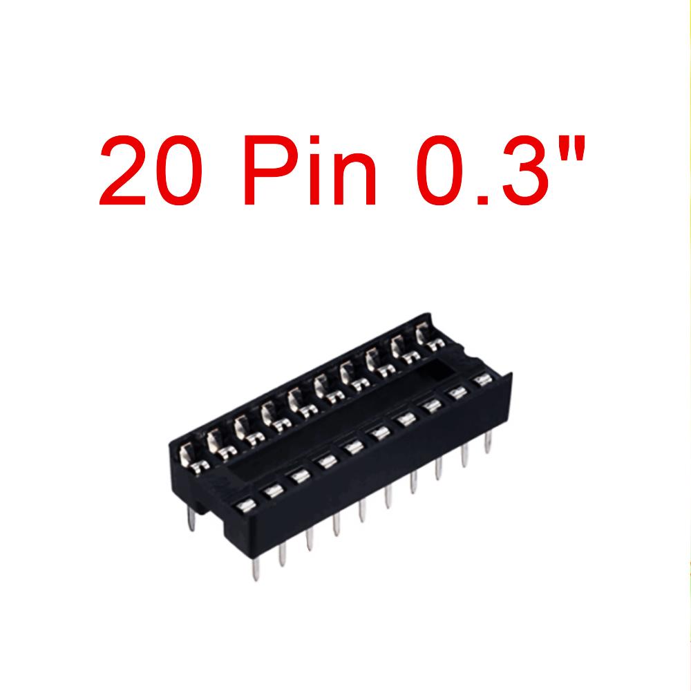 50PCS DIL / DIP SIP IC Sockets Adaptor Solder Type 6 8 14 16 18 20 24 28 32 40 Pin PCB Sockets Integrated Circuit Holder Way 0.3" 0.6" Wide