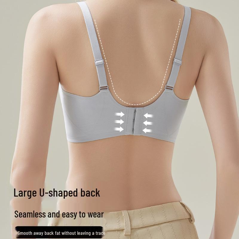 Seamless Thread Lift Jelly Bra: Anti-Sagging, Wire-Free, Comfortable with Side Support for Small Chest