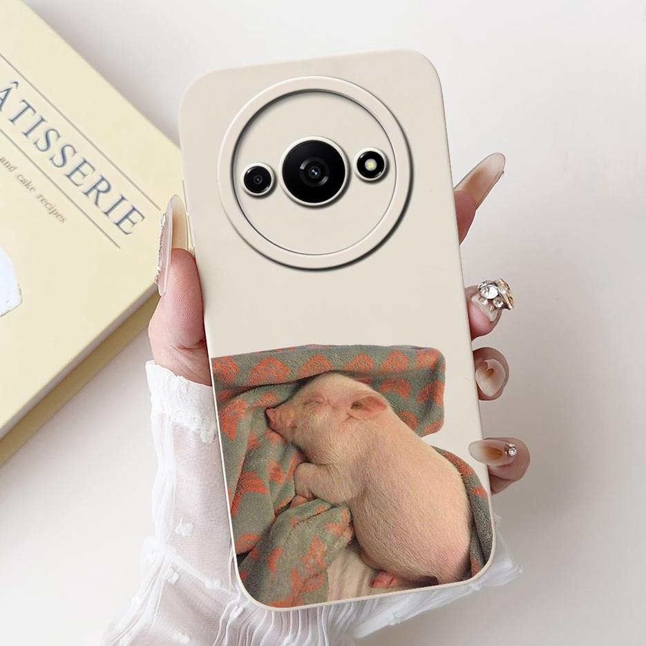 For Xiaomi Redmi A3 Case PocoC61 Cute Funny Cartoon Cover Shockproof Phone Case For Xiaomi Poco C61 C 61 RedmiA3 Soft TPU Fundas