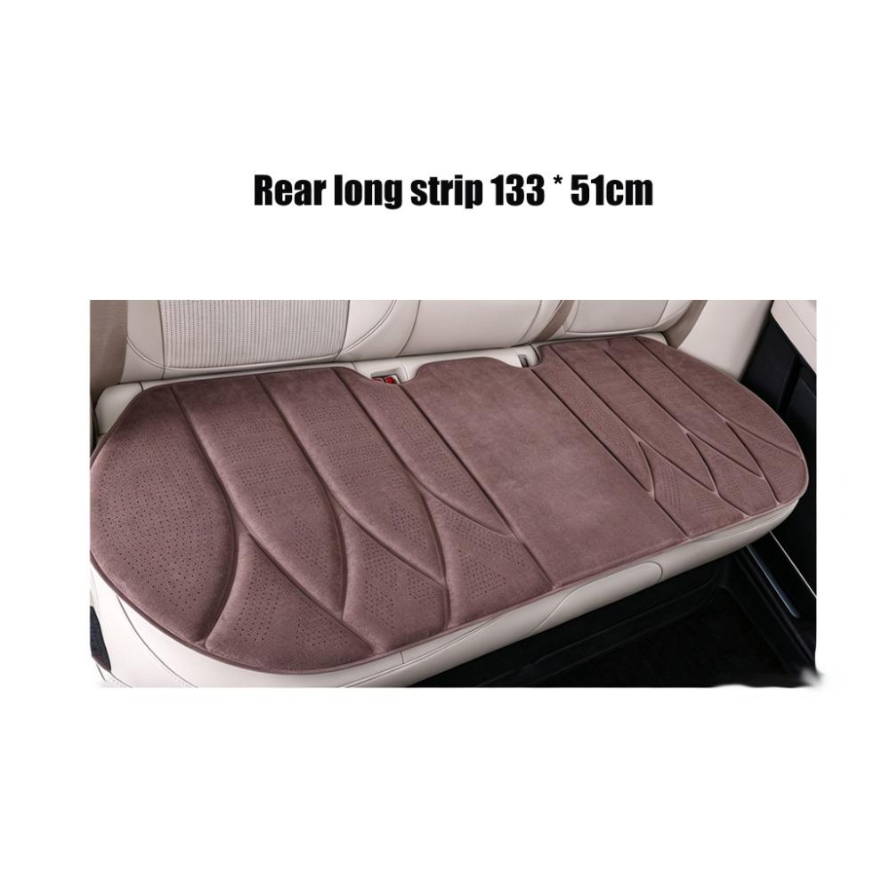 Stitched Car Seat Cushion Microfiber Faux Suede Seat Protector Auto Seat Cover Universal