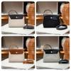 2026 Neue 20cm Rindsleder mit Canvas Leder Tasche Mini Schulter Crossbody Stoff Grenzüberschreitend