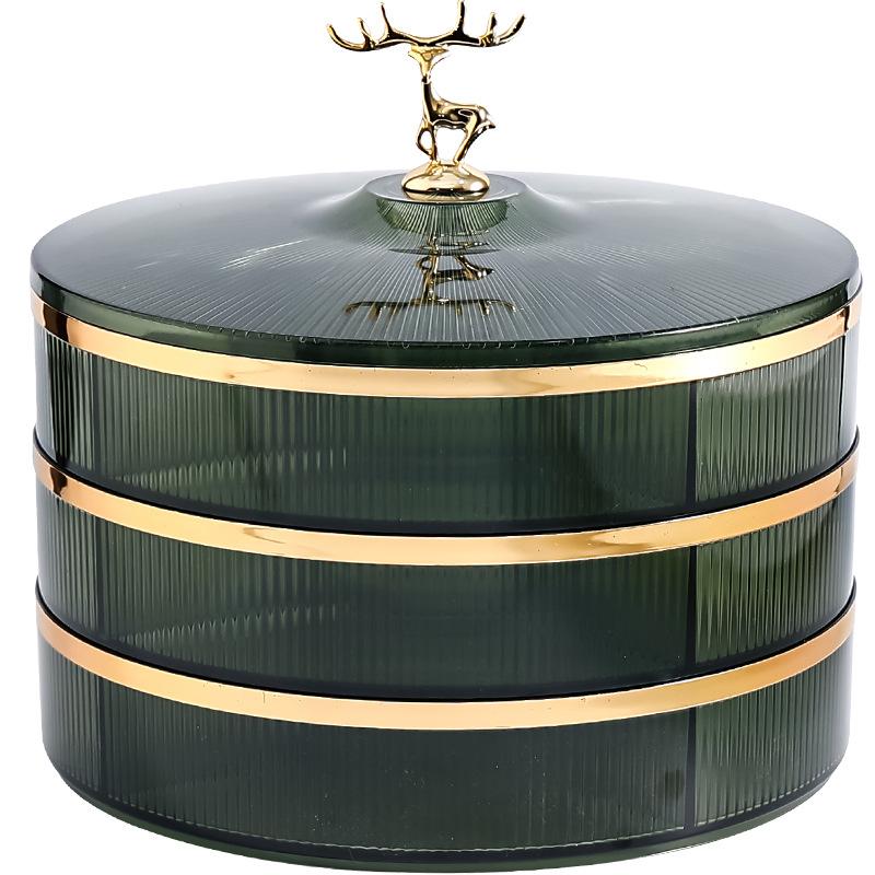 Fruit Plate Home Living Room Coffee Table Creative Modern New Light Luxury Fruit Snack Candy Plate Dried Fruit Storage Box