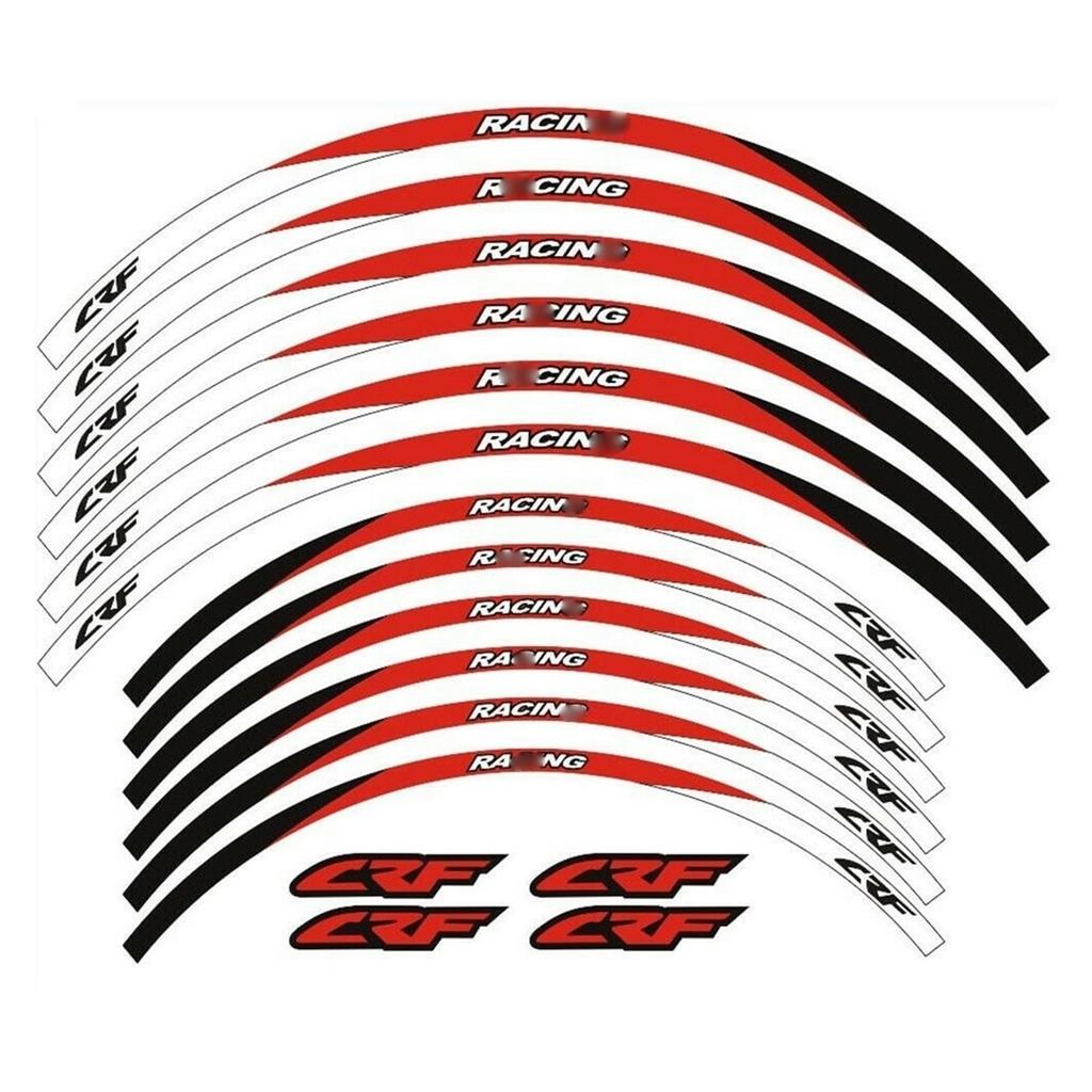 Motorcycle Hub Decal 250L Rally 2013-2022 CRF250X/L RX 12PS Wheel 21''19''18'' Rim Stripe Sticker