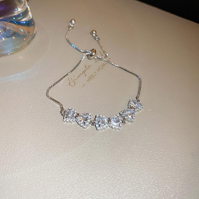 Elegante Geometrische Zirkonia Armband voor Damesmode - Veelzijdig, Trendy Bangle Sieraden