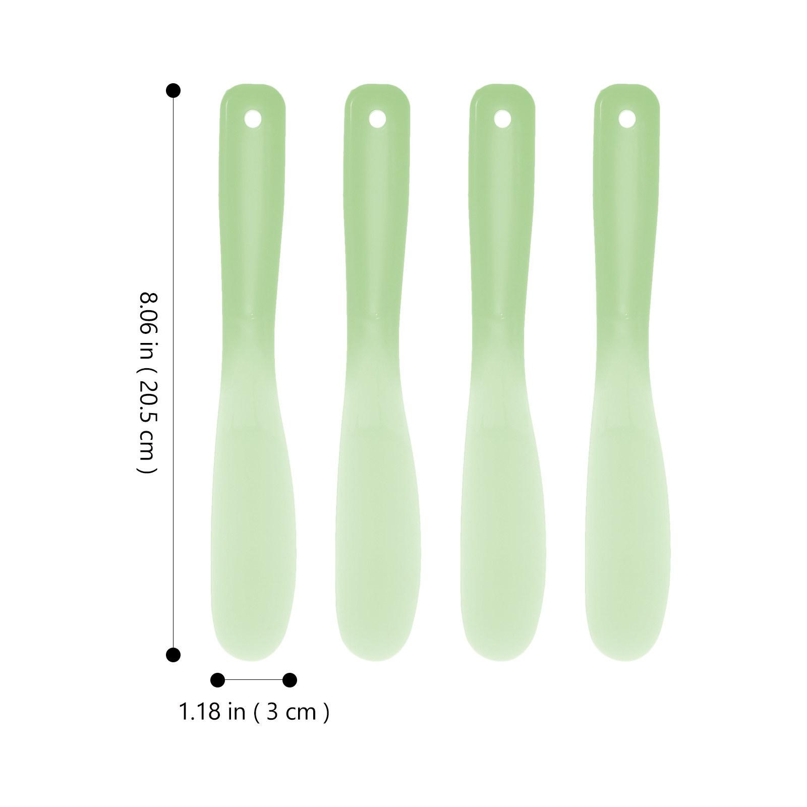 

10pcs Silicone Spatula For Face Mask Mixing Foundation Cream Nail Polish Diy Beauty Salon Makeup Tools Ergonomic Design зелёный