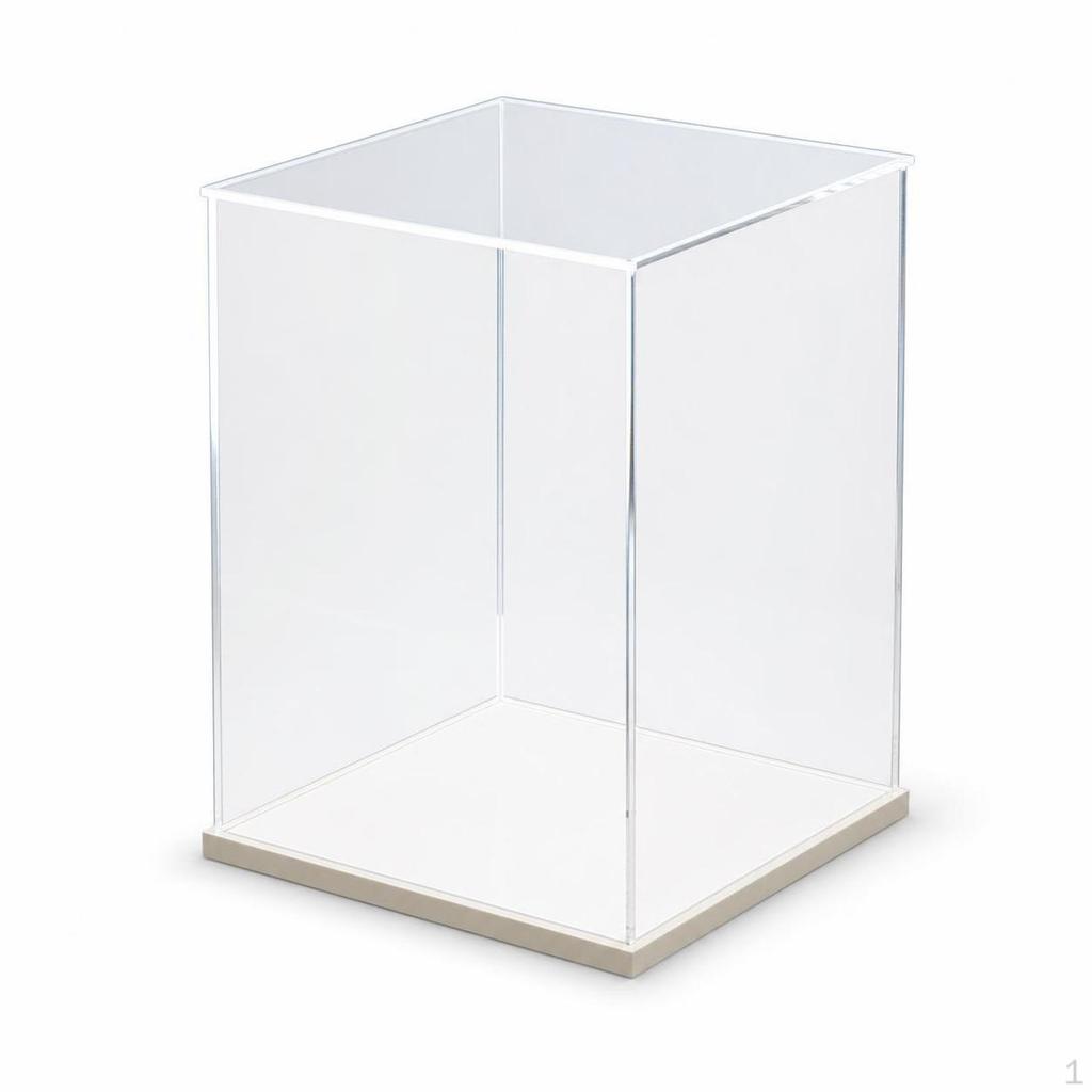 Acrylic Display Case with Door for Collectibles, Model Cars, and Figures Dustproof Storage Box 30cm