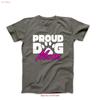 Proud Dog Mom Illustration T Shirt Vintage Top For Everyday Wear Stretched Casual Stylish Graphic Comfortable Unisex