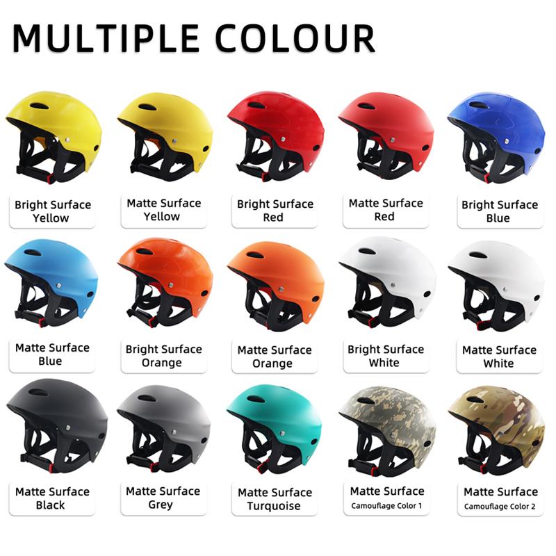 Water Sports Helmet ABS+EVA Half Shell for Kayak SUP Wakeboard Skateboard, Adjustable Vented