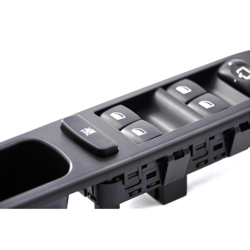 Driver Left Power Window Switch with Mirror Folding Function For Peugeot 207 6490.EH 6554QG