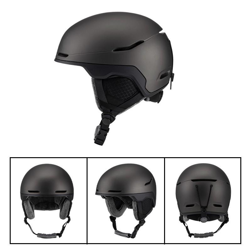 Unisex Ski Helmet Cover Adults Kids Winter Sports Half With Goggle Strap PC EPS Construction