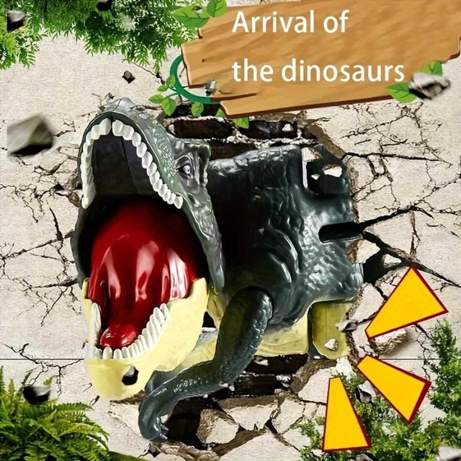 Svingende Dinosaur Fidget Tyrannosaurus Rex Teleskopisk Fjær Trykk Eksplosiv Dinosaur Barn Trykk Automatisk T-REX Leker