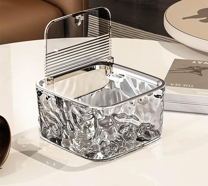 Haarschmuck Klarer Organizer Acryl Aufbewahrungsbox mit Deckel für Mädchen Zuhause Schreibtisch Schmuck Badezimmerzubehör Aufbewahrungsbox