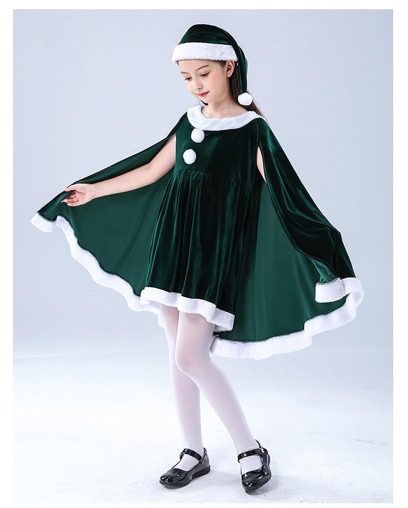 Santa Cosplay Costume for Christmas Outfit with Cape and Cute Santa Claus Red and Fluffy Santa Perfect for Costume Costume School Photo Cultural New