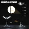 Telescopic Camping Lantern with Stand (40" Tripod) Rechargeable Camping Light 8000mAh & Lantern Flashlight 360° LED Heads