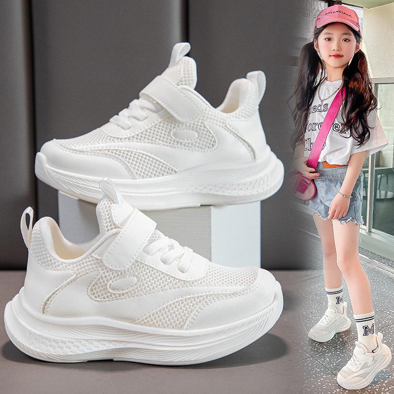 Little girl sneakers mesh Korean version of children's running shoes breathable dad shoes spring and summer new boys and girls shoes