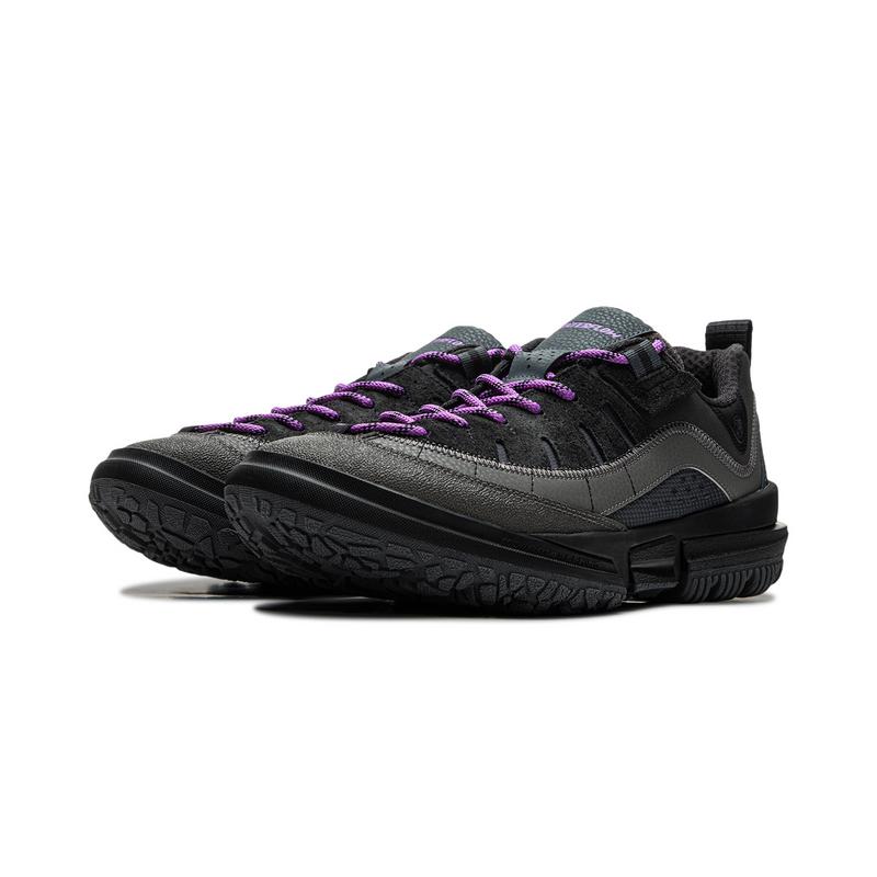 Li Ning CF Su Lin Chuan Lite Rebound Comfortable Shock Absorption Wear-Resistant Low-Top Outdoor Hiking Shoes Men Hiking Shoes Black AHCU057-3