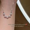 Zhuji Freshwater Pearl Necklace - Adjustable 5-Bead High-Luster Pendant, Comparable to Akoya
