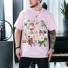 MINISO Summer New Disney Toy Story Printed Men's T-Shirt Cotton Short Sleeve O-neck Tees Casual Fashion Oversized Unisex Tops