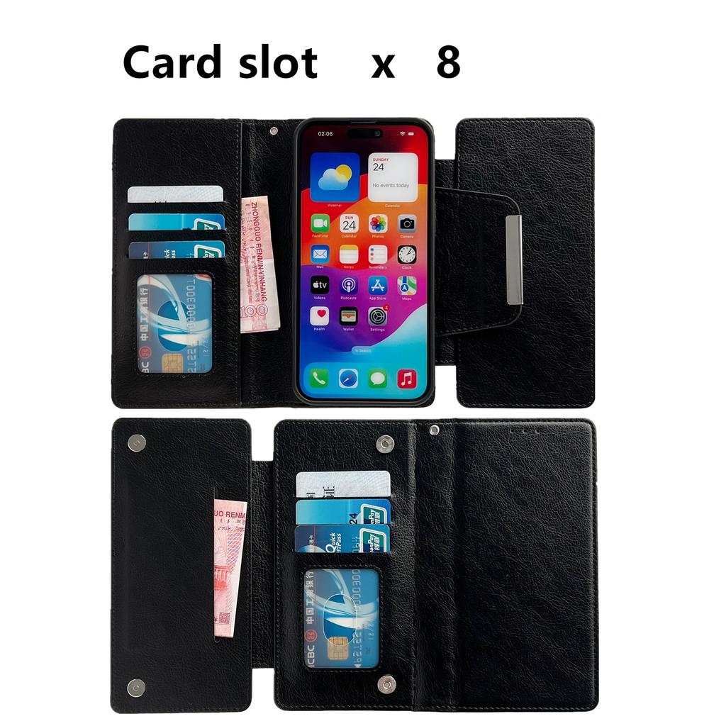 For iPhone 17 Case Detachable 2 in 1 Magnetic Closure PU Leather Wallet Phone Case