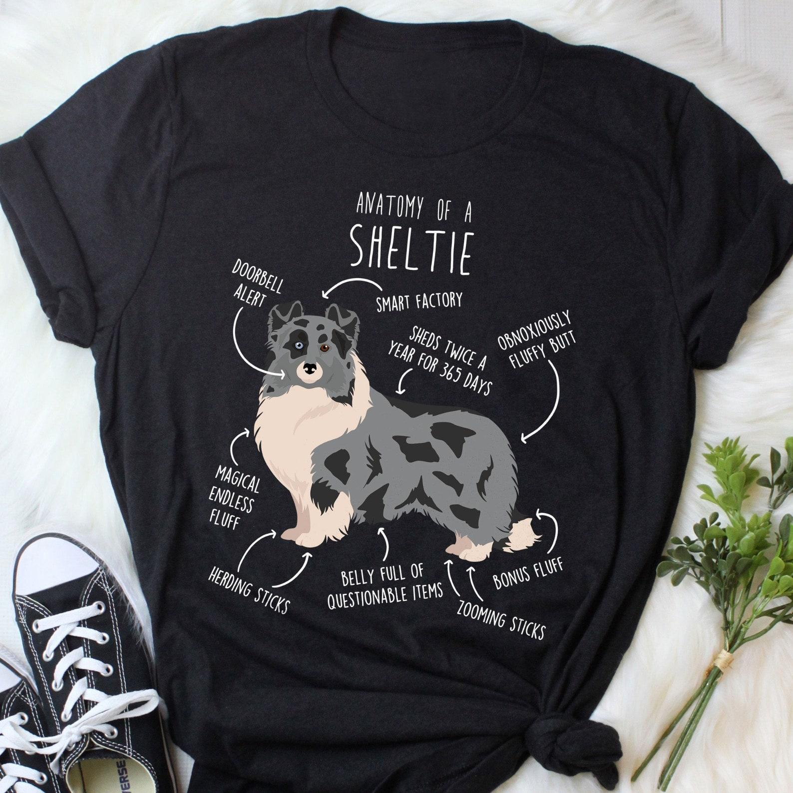 Bi Blue Sheltie Shirt, , , Funny Dog Lover Gift, Cute Shetland Sheepdog T-shirt, Pet Tee Sheltie Mom Sheltie Dad Top Mini Collie 150