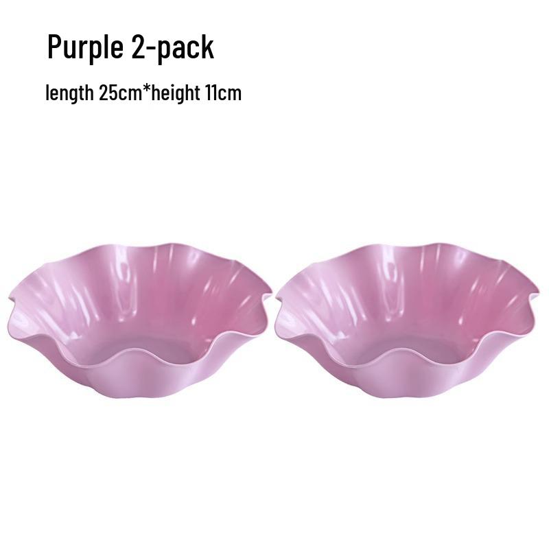 European-Style Plastic Fruit and Snack Plate for Living Room or Office