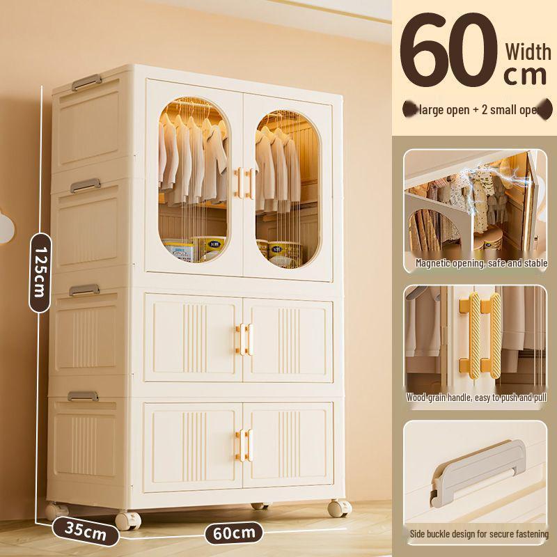 Foldable Baby Wardrobe & Quilt Storage Cabinet for Children and Students