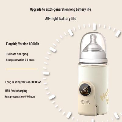 Portable Wireless Baby Bottle Warmer with Insulation & Constant Temperature Control