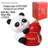 Panda Lion Dance Resin Figurine: Cute Home or Office Decor