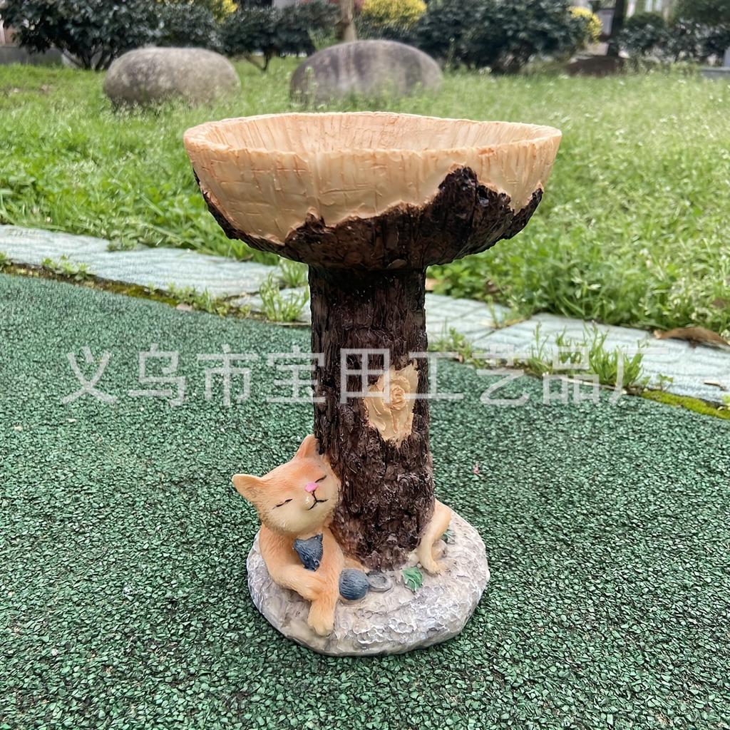 European Garden Garden Outdoor Bird Feeder Ornament Bird Feeder Gardening Resin Crafts