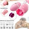 Rechargeable Clit Licking Tongue Sucking Vibrator G-Spot Oral Sex Toy